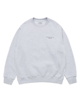 25FW BASIC LOGO NAPPING SWEATSHIRT MELANGE