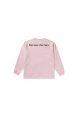ヒアスリーブTシャツ_ピンク