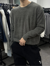 [Unisex] Angora round neck knit(7color)