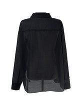 veil tencel シースルーシャツ (2color)