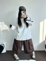 BIG BIG POCKET OVER BERMUDA 🤎🤍❤🖤5COLOR