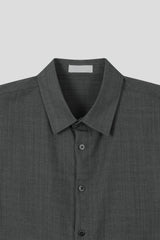 シーク クロップド スラブ シャツ