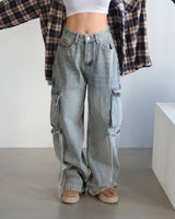 cargo strap jogger & wide jeans