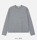 No.1420 stripe cutting crop T (4color)