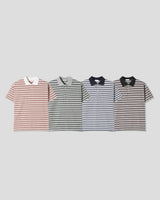 パヴェルストライプカラーショートスリーブTシャツ