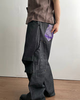 Bandana Tie Denim Pants
