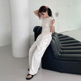 WIDE CARGO DENIM PANTS [WHITE]