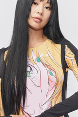 & SPEAK LOVE WAITS ANIMATION TOP BLACK