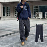 Chiro Stitch Cotton Pants (Charcoal)
