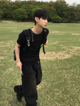 ソード ヘンリーネック リンガー ショートスリーブ Tシャツ 4C