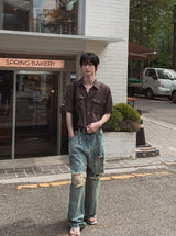 Rodin Wrinkle Two-Pocket Short Sleeve Shirt