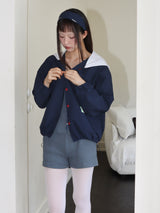 STRIPE JERSEY SHORTS (BLUE)