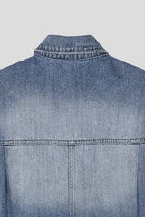 MG323 Pinter Crop Denim Shirt (2 colors)