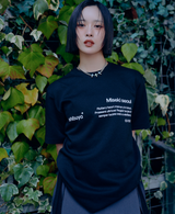 BENNY × Miseki SEOUL  タイポグラフィックショートスリーブ_ブラック