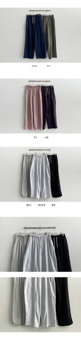 Burnlet incision wide banding pants (7 colors)