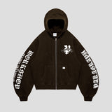 PARAGRAPH WORK SHOP ZIP HOODIE