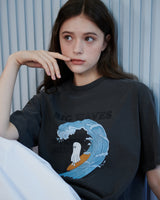 【MADE】サーフゴーストプリントTシャツ [BLACK]