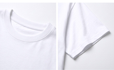 オーバーフィットクルーネックユニバーシティカーモ半袖Tシャツ ホワイトピンク