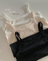 Dot Square Layered Sleeveless (3color)