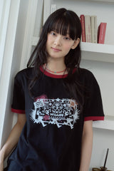 26SS★ Stamp Club Ringer Short Sleeve Tee