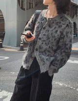 Referred Wool Round Cardigan