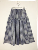 Cozy Check Long Skirt (2color)