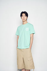 25SS ミックスタイプグラフィックスショートスリーブTシャツ エメラルドグリーン