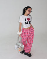 I love lettering jogger pants