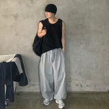 Casual sleeveless shirt (3color)