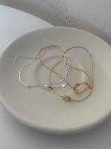 (silver925) シルキービーンネックレス *gold