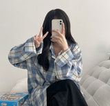 ルールーズフィットチェックシャツ