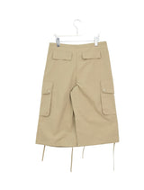 Elise Nylon Wide Capri Bermuda Pants
