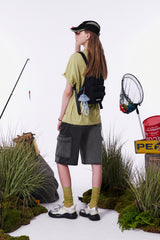 MESH POCKET POINT MINI BACKPACK [BLACK]