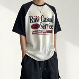 チャクカラーリングラグランニットショートスリーブTシャツ(4 colors)