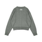 スウェールニットカーディガン (メランジグレー) F25ZA007