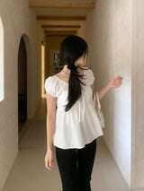 Sugar Lace Babydoll Puff Blouse