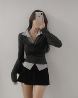 Schee Shirt Drape Knit