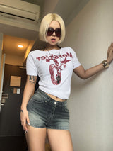 シックススターユニショルダーTシャツ