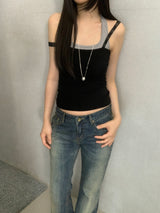 Danson Halterneck  Butterfly Lace Sleeveless