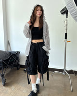 2wayナイロンカーゴパンツ (black)