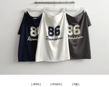 デロンスパン アンバルショルダー ボクシーフィット ショートスリーブTシャツ