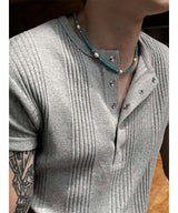 [HANDMADE] Aqua stone pearl necklace