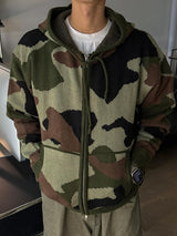 ASCLO Heavy Camo Knit Hood Zip Up
