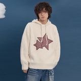 Big Star Check Applique Hood Knit