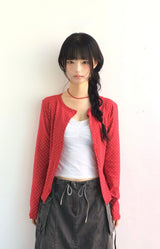 Round Pick Dot Cardigan
