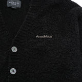 24FW Vネックブークルカーディガン ブラック