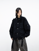 RELABEL (Dream Tailor) Adjustable Length Multi-Style Washed Distressed M65 Jacket