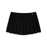 ローライズスリムミニスカートパンツ_ブラック