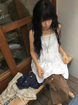 Mameko Lace Sleeveless Layered One Piece