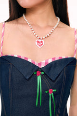 Lub-Dub Volume Mini Dress (Navy)